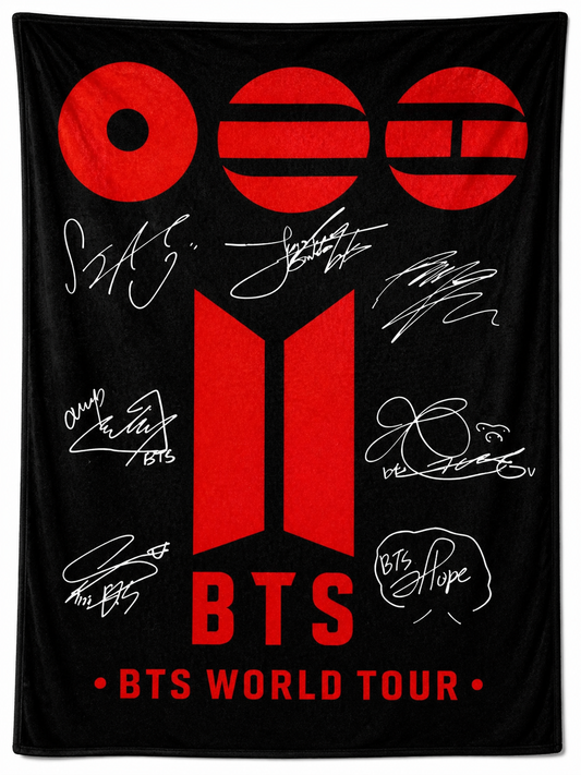BTS Personalized Blanket | Cobija BTS Personalizada