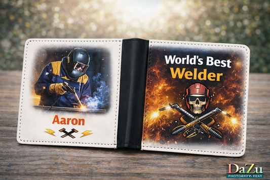 Personalized Men’s Bifold Wallet – Custom Photo & Design