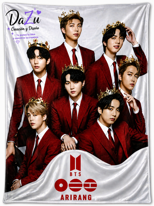 BTS Personalized Blanket | Cobija BTS Personalizada