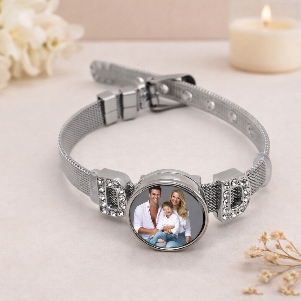 Personalized Photo Bracelet – Stainless Steel