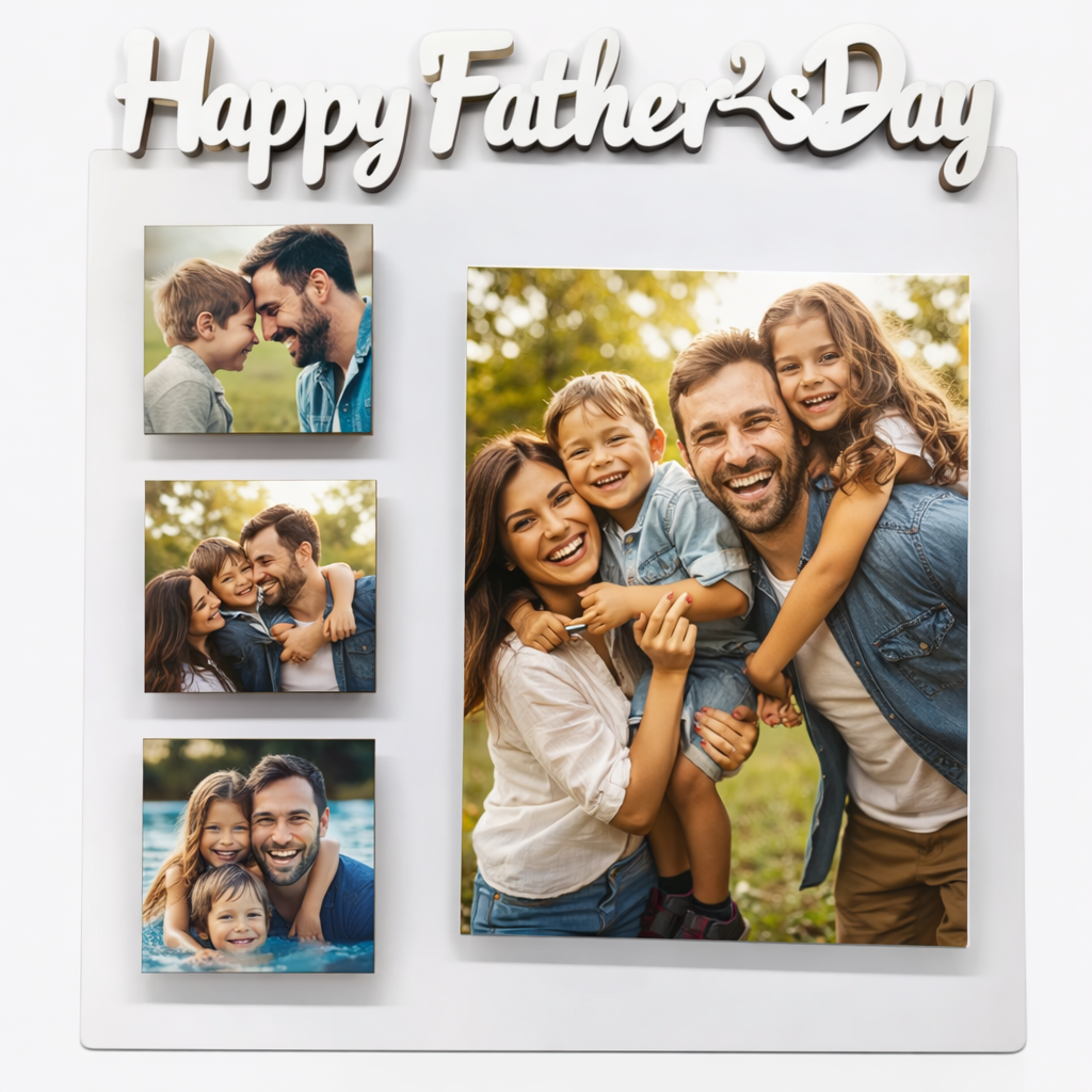 Personalized Wooden Photo Frame – Father’s Day
