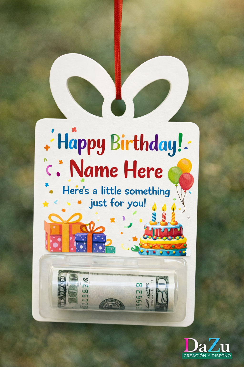 Personalized  Money Holder –(cash Holder )
