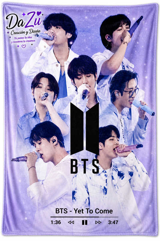 BTS Personalized Blanket | Cobija BTS Personalizada